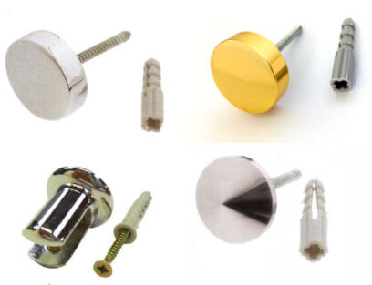 Úchyty úchyt zrcadel do zdi skleněné poličky HOLD